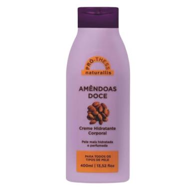 Imagem de Creme Hidratante Corporal com Amêndoas Doces Para Hidratação Intensa Pele Cheirosa e Macia Pro Thess 400ml