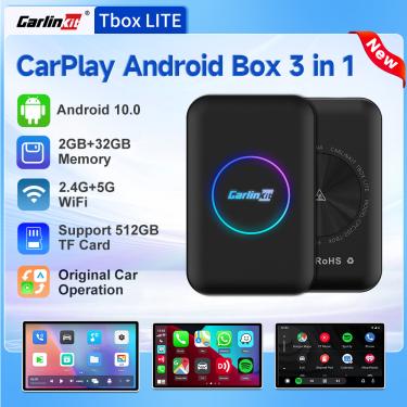 Imagem de CarlinKit-Dual Wireless CarPlay  Android TV Box  Adaptador Automático  Multimídia Car  Smart AI Box