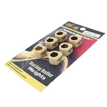 Imagem de Glixal 16 x 13 mm de alto desempenho variador de polígonos, pesos de rolo deslizante de corrida 139QMB GY6 50cc - 100cc Scooter Moped ATV (6 gramas)