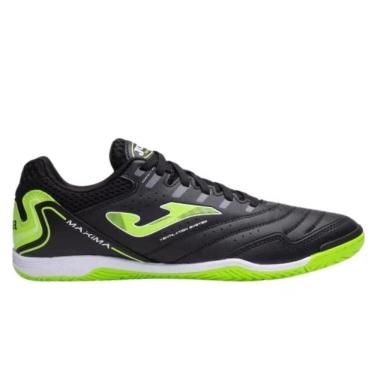 Imagem de Chuteira Joma Maxima Futsal Preto e Verde-Masculino