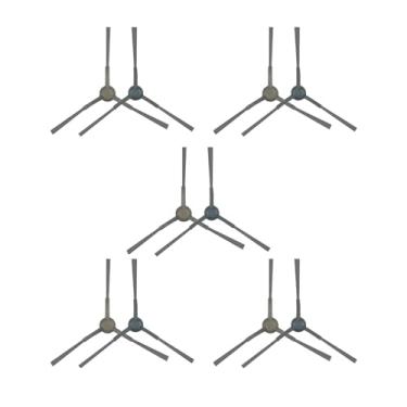 Imagem de HMHAMA Kits de acessórios compatíveis com peças de aspirador de pó robô Midea V12, escova de 10 lados