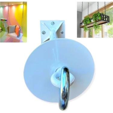 Imagem de Gancho De Pendurar Cadeira de Balanço Em Teto Rebaixado de Gesso ou Cedrinho Com Regulagem De Altura De 24 a 35 Cm Entre a Laje e o Drywall