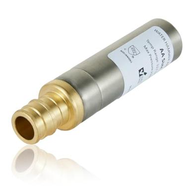 Imagem de GUOFIS Arrestore de martelo de água, retentor de água de aço inoxidável reto de 1/5.1 cm, conexão de expansão PEX-A F1960 (1 pacote, proteção de aço inoxidável)