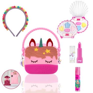 Imagem de Maquiagem Infantil Kit De Criança Com Batom Ganha Embalagem de Presente