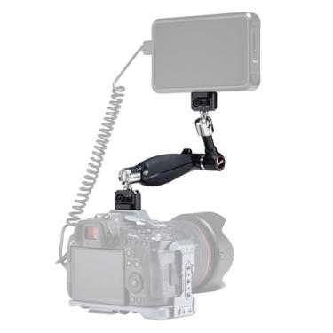 Imagem de ULANZI CA64 Suportes de Sapata de Flash de Câmera com Extensão Dupla de 1/4" para Monitor/Luz de Preenchimento, Suporte de Expansão com Braço Mágico de 10,5" para Acessórios de Filmagem de Câmera DSLR