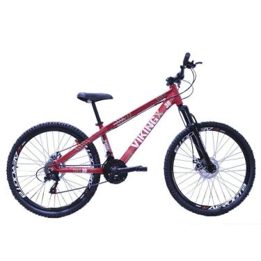 Imagem de Bicicleta Viking X Tuff 25/30 26 Freio A Disco 21 Velocidades Cambios Importados Vermelho