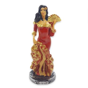 Imagem de Imagem Maria Padilha Resina Umbanda Candomblé 15 cm