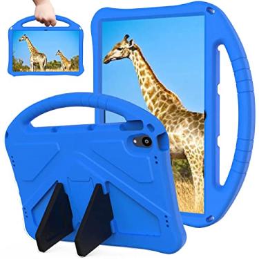 Imagem de Sfulatdc Capa para tablet infantil compatível com Lenovo TAB P11 (TB-J606F), capa à prova de choque com suporte para P11 Plus (TB-J607F) 27.9 cm azul
