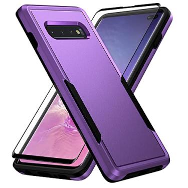 Imagem de Asuwish Capa de celular para Samsung Galaxy S10 Plus com capa protetora de tela e capa protetora fina híbrida de corpo inteiro acessórios para glaxay S10+ Galaxies S10plus 10S Edge S 10 10plus capas
