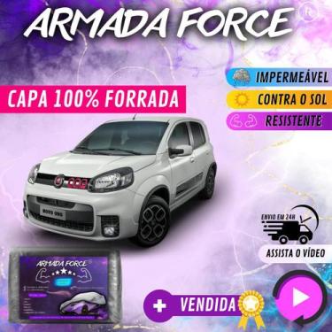 Imagem de Capa Cobrir Carro UNO TODOS 100% Forrada Armada Force 100% Impermeável