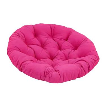 Imagem de Baoblaze Almofada para Cadeira Papasan, Almofada para Cadeira de Ovo de 20 Polegadas (apenas Almofada), Tapete Multifuncional para Cadeira de Jardim para, Rosa vermelha, Tamanho real