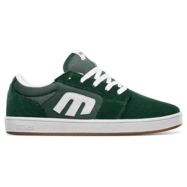 Imagem de Etnies Tênis de skate masculino Cresta cano baixo, Verde/branco, 39