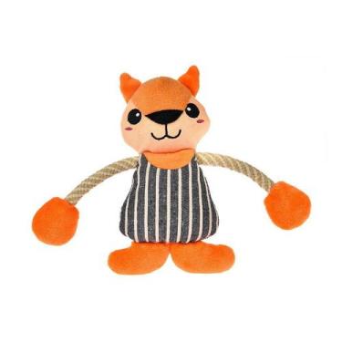 Imagem de Brinquedo Chalesco Raposa com Corda para Cães e Gatos