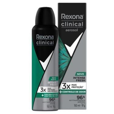 Imagem de Desodorante Rexona Clinical Men Aerosol Intense Fresh 150ml, 1 Unidade