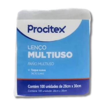 Imagem de Lenço Multiuso Procitex para Banho 28cm x 30cm 100 Unidades Cremer