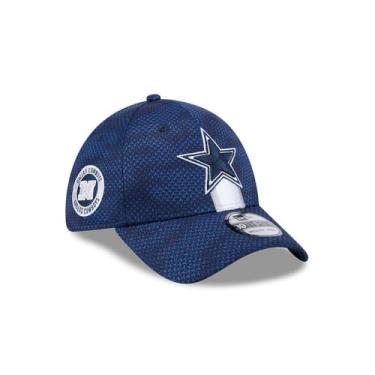 Imagem de New Era Boné masculino Navy Dallas Cowboys 2024 Sideline 39THIRTY Flex