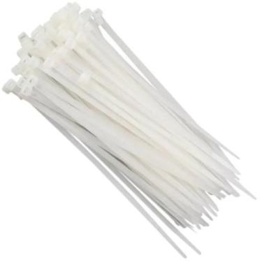 Imagem de 50 Abraçadeira Nylon Branca Fixação E Organização 500x7,6mm - Starfer
