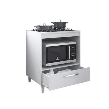 Imagem de Balcão cooktop 4 bocas nicho 51x36cm com Espaço Para Forno Parana Móve