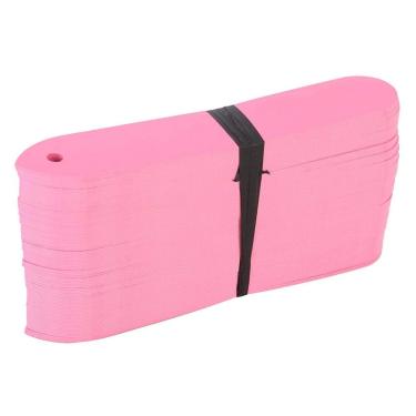 Imagem de marcador de estacas de jardim à prova d'água para flores,100 peças de etiquetas plásticas para plantas, sementes de viveiro, enfeites de jardim e enfeites de meia de férias(pink)