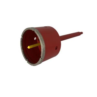 Imagem de Serra Copo Diamantada 80mm Porcelanato Pisos Parede Concreto - TCR Abr