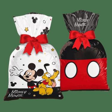 Imagem de 12 Sacolas Surpresa Lembrancinhas decoração Mickey Festa - Regina fest