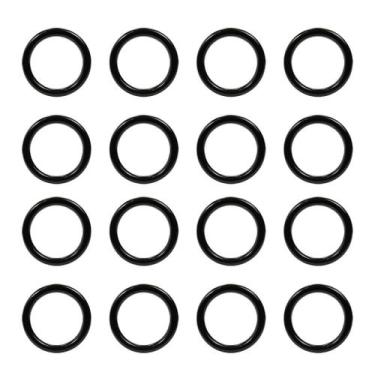 Imagem de Argolas Pretas Plásticas Para Artesanato Colares 2,7cm Com 100 Unidade