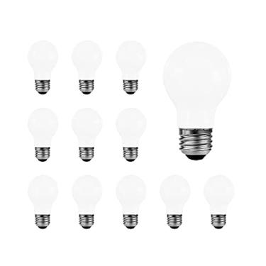 Imagem de Lâmpada de LED A19 Sylvania com redução nos olhos, 60W = 8W, 13 anos, regulável, fosca, 5000K, luz do dia - pacote com 12 (40683)