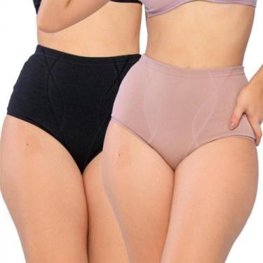 Imagem de Kit com 2 Calcinhas Pós-Parto Love Secret 42302, Preto, Chocolate, M