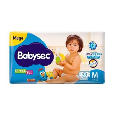 Imagem de Fraldas Infantil Galinha Pintadinha Babysec Ultrasec Mega - Tam M 38 U