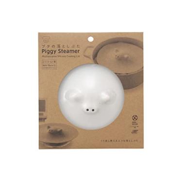 Imagem de Marna K092 Pig Dropping Splash 6,9 polegadas (17,5 cm) (silicone/branco) Tampa suspensa (aquecida/micro-ondas/lavável na lava-louças)