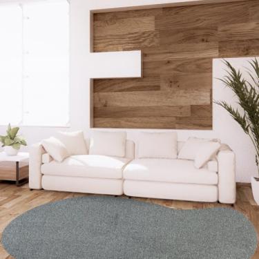 Imagem de Tapete Formato Orgânico Volcano 200cm X 250cm Traverse Têxtil Preto