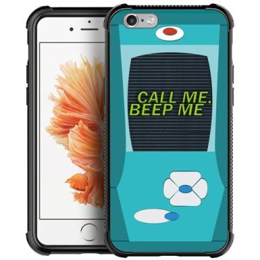 Imagem de Goodsprout Capa compatível com iPhone 8 para iPhone SE 2020 azul console de jogos gráfico para meninas e meninos, design de imagem à prova de choque anti-arranhões capa traseira rígida PC para iPhone