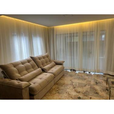 Imagem de Cortina Gaze De Linho 4 Metros Trilho Suíço  - Stanzanni Bordados, Pal