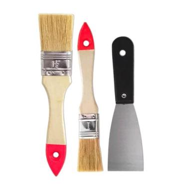 Imagem de Kit Pinceis com Espatula Jogo Pintura Profissional - FBG