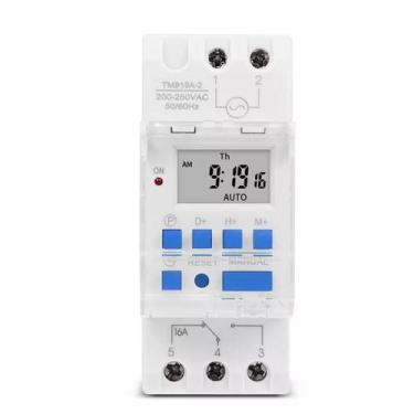 Imagem de Timer Temporizador Digital Horário Tm919a-2 220v 16on/of Din - Sinotim