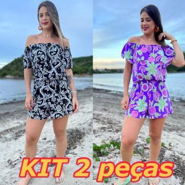 Imagem de Macaquinho - Macacão  -  Ciganinha Ombro a Ombro sem alça Um Ombro ou 