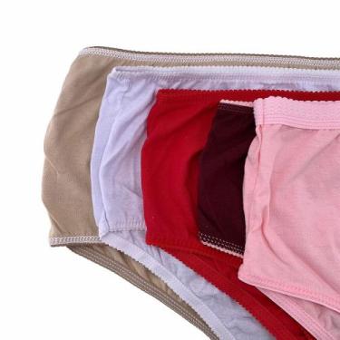 Imagem de Kit 12 Calcinhas Calçolas Senhora cem por cento Algodão Tamanho P - CH