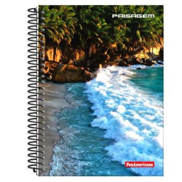 Imagem de Caderno Espiral Capa Dura Universitário 10 Matérias- Kit 3un - Lynx