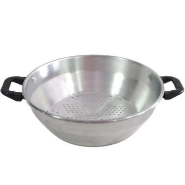 Imagem de Escorredor De Macarrão Lavador Arroz Com Alça Em Alumínio - TERRA LAR