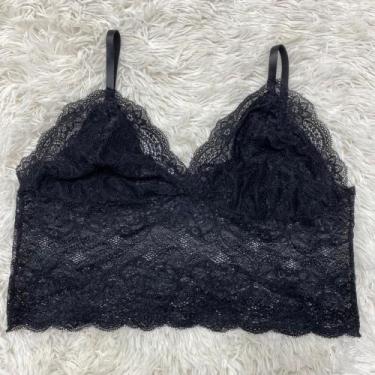 Imagem de Cropped Alcinha Plus Size 48 ao 58 - Orquídea Lingerie, Preto, 48 ao 5