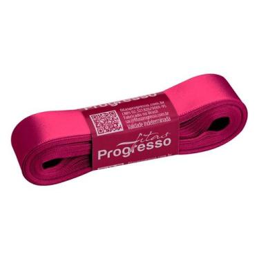 Imagem de Fita de Cetim 22mm nº5 - 10m Cor 2055 Rosa Amaranto - 1 unidade - Fita