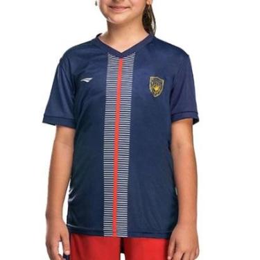 Imagem de Camiseta Infantil Feminina Penalty MC Futebol Azul - 310727-Feminino