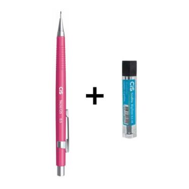 Imagem de Lapiseira TecnoCis 0.5 Rosa + 6 Grafites Cis BigTree HB 0.5