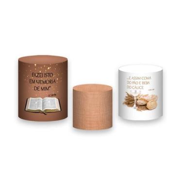 Imagem de Trio De Capa Cilindro - Santa Ceia Pão 003 - Via Cores