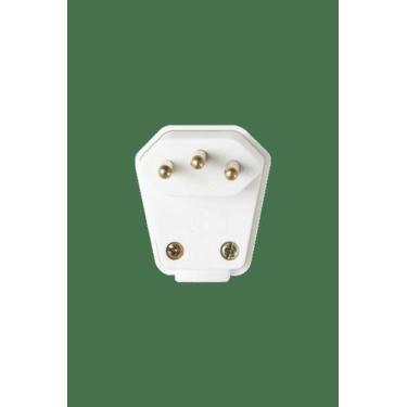 Imagem de Plugue Macho Curvo Branco 90º 2P+T 10A/250V Weg