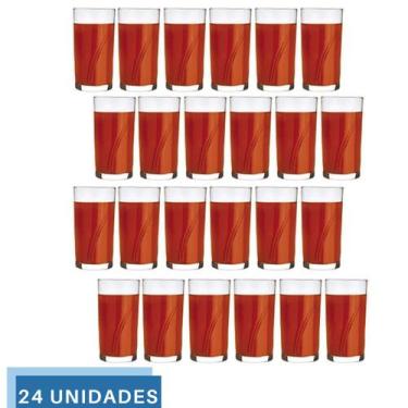 Imagem de Jogo 24 copo Brisa 300ml Vidro Suco Agua Transparente Nadir - NADIR FI