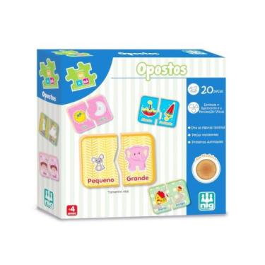 Imagem de Jogo Encaixe Opostos Atividades Infantil Em Madeira - Nig - Nig Brinqu