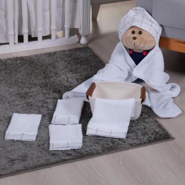 Imagem de Kit fraldinha e toalha capuz bebê maternidade - Monzillo Baby & Kids, 