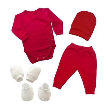 Imagem de Kit Enxoval Recém Nascido Maternidade Conjuntos Suedine Kimono - Rovid