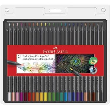 Imagem de Ecolápis de Cor Supersoft 24 cores - Faber-Castell, 24 Cores